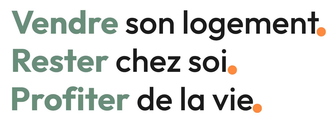 Vendre, rester, profiter.